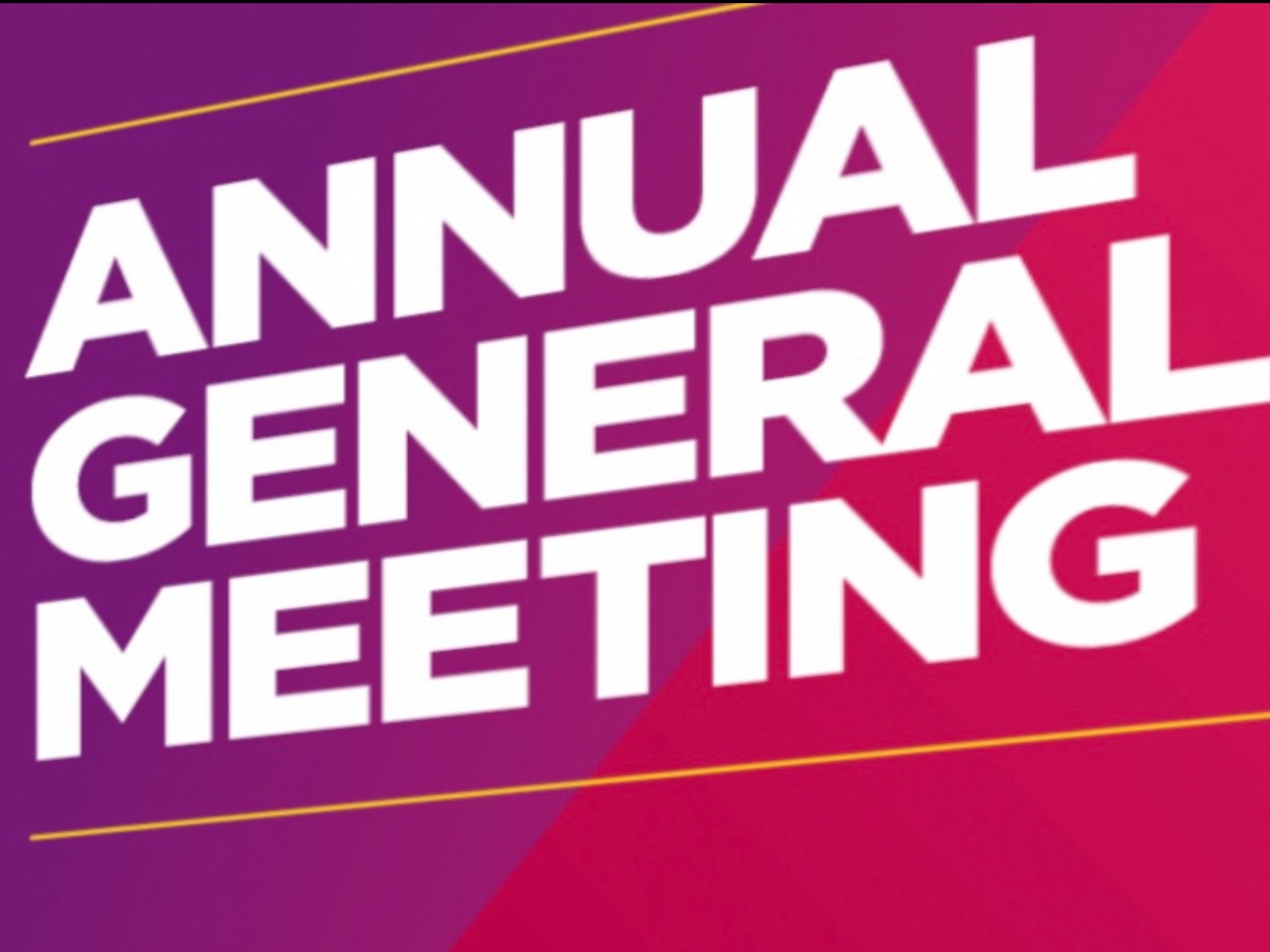 Don't Forget Our Annual General Meeting - 6th April 2025